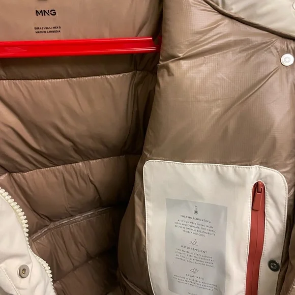 Mango Off-White Puffer Jacket - Picture 10 of 10